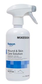 Wound Irrigation Solution 16.9 oz. Pack of 6 NonSterile Wound Cleanser in Spray Bottle Non-Irritating Cleanser for Minor Cuts, Scrapes