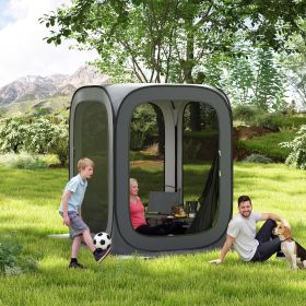 6 x Pop Up Screen Tent (Option: Dark Gray-750x750x50 mm)