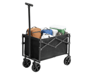 Foldable Carriages And Wheels, Trolleys And Lightweight Portable Folding Practical (Option: Black)