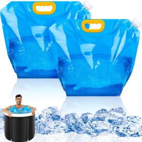 2 Packs Ice Bath Bags, Large Capacity Bathtub Water Bag For Home Cold Plunge Accessories For Cold Water Plunge Tub Portable Ice Bath Bag 10L,Amaz (Option: 2PACK)