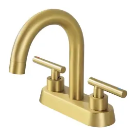 4 Inch Vanity Faucet Bathroom Faucet Dual Handle Bathroom Basin Faucet Leak-Free Brass[Unable Ship Weekends, TK/TEMU Only For Pickup] (Option: defaulttitle)