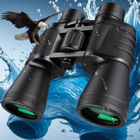 20x50 High Powered Binoculars For Adults, Waterproof Compact Binoculars With Low Light Vision For Bird Watching Hunting Football Games Travel Sta (Option: Black)